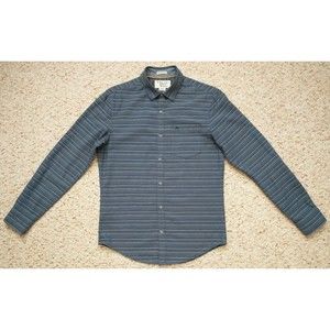 Penguin by Munsingwear Button Up Shirt Men S Blue Long Sleeve Heritage Slim fit